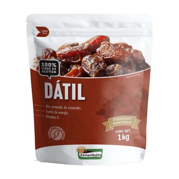 Dátil Kamponoble Con Hueso / Deshidratado / Sin conservadores