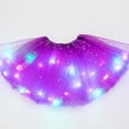 thumbnail image 4 of Faldas tutú para niña con lentejuelas y luces LED, ropa luminosa de ballet, disfraz brillante (marrón), 4 of 4