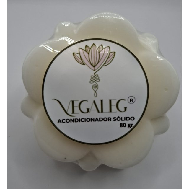 Acondicionador Sólido Todo tipo de cabello VEGALEG Elaborado artesanalmente 80 gr.