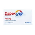 thumbnail image 1 of Dabex XR Metformina 750 mg liberación prolongada 60 tabletas, 1 of 4