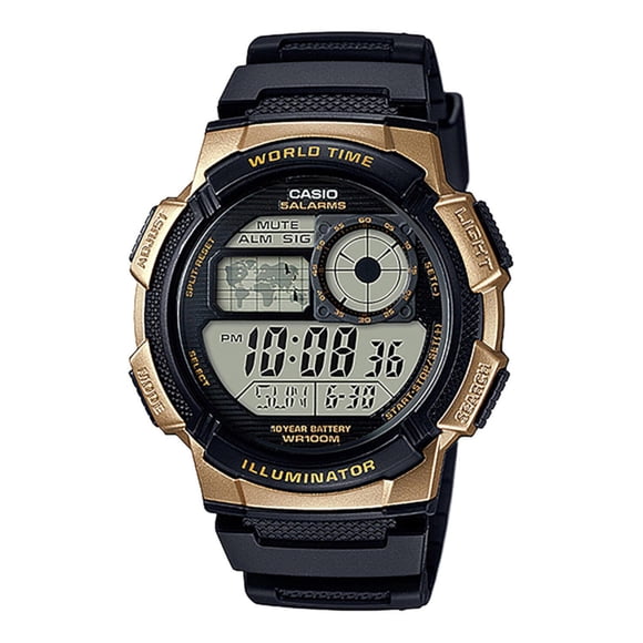 Reloj CASIO AE-1000W-1A3VCF World Time ILLUMINATOR-Negro negro 48 mm Casio Casio AE-1000W-1A3VCF