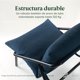 thumbnail image 4 of Silla de Metal Zinus Ada con Cojines de Memory Foam Color Azul Marino, 4 of 6