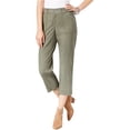 thumbnail image 1 of Pantalones Cargo casuales con tachuelas I-N-C Mujer Verde 18, 1 of 2