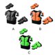 thumbnail image 5 of Sonducket Armaduras de cuerpo completo Equipo de protección Traje Guardia Equipo de motocicleta Chaleco Cofre Columna vertebral Codo Rodillera Ropa Deportiva, Zapatos Negro S, 5 of 6