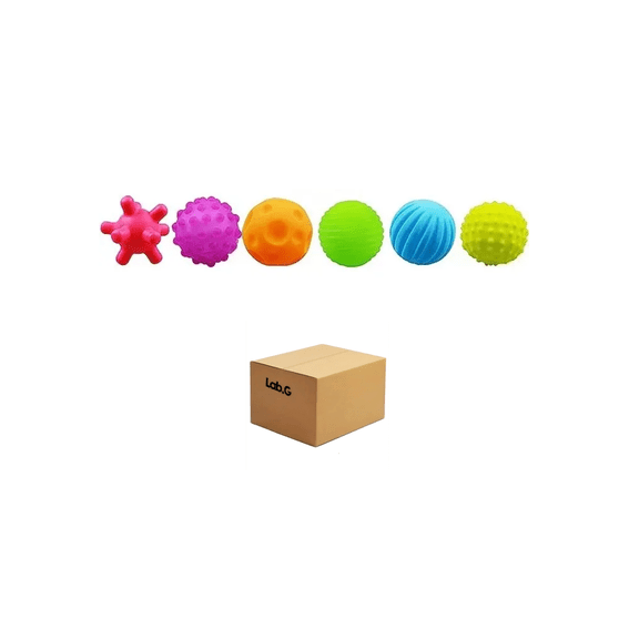 Juguetes Pelotas Bebé 6 pz Lab.G Multicolor