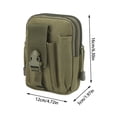thumbnail image 2 of Riñonera táctica MOLLE | Bolsa para teléfono de 15 cm | Nailon 800D resistente al agua | Cremallera de grado militar y hebilla ajustable | Accesorio para deportes y equipo al aire libre, 2 of 5