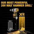 thumbnail image 4 of Perforador percutor inalámbrico DEWALT 20V MAX XR 1/2" con batería de 8AH, 4 of 7
