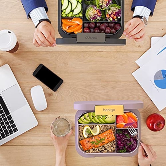Lonchera Bentgo® Modern 4 compartimentos diseño ergonómico Contenedor Alimentos