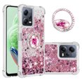 thumbnail image 1 of Funda para Xiaomi POCO X5 5G con Brillo Líquido Flotante, Purpurina, Parachoques y Anillo Giratorio Soporte, 1 of 5