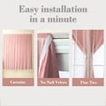 thumbnail image 4 of Embroidered Sheer Curtains - Light Filtering Opaque Phantom Mesh White Window Screen For Living Room Bedroom, 4 of 6