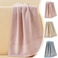 thumbnail image 1 of Toallas de baño grandes 34x73 pulgadas - Toallas deportivas sobredimensionadas 100% algodón para hombres y mujeres, toalla absorbente espesada de secado rápido - azul, rosa, café, 1 of 6