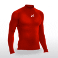 thumbnail image 2 of Playera Deportiva Manga Larga Unisex Licra de Compresion Comoda y Fresca rojo M ZAPARI Licra Deportiva, 2 of 8