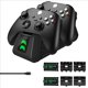 thumbnail image 1 of Estación de carga para Xbox Series X y S Cargador para mando de videojuegos con 2 baterías de 1800 mAh para Xbox One X/S/Elite, 1 of 8