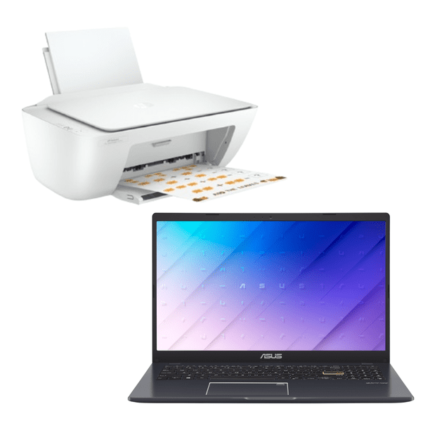 Combo Laptop Asus E510MA-BR1532W Intel Celeron-N4020 4GB 128GB HD W11H Azul + Impresora HP