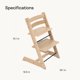 thumbnail image 5 of Silla Tripp Trapp de Stokke, Silla ajustable, evolutiva para recién nacidos, niños y adultos - Práct, 5 of 8