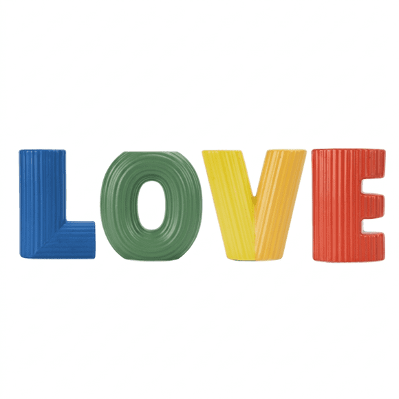 Set de Letras de Cerámica "LOVE" 4 piezas - LOVE - Crown Baccara