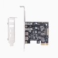 thumbnail image 2 of Adaptador de Tarjeta PCIE Tipo C USB 3.2 Gen1 5 Gbps Placa PCI Express 2 Puertos A+2 C/Tarjeta Expansión PCI-e USB3.2, 2 of 5