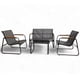 thumbnail image 1 of Juego de Sala de Jardin para Exteriores Textilene Madera gris Grande, 1 of 7