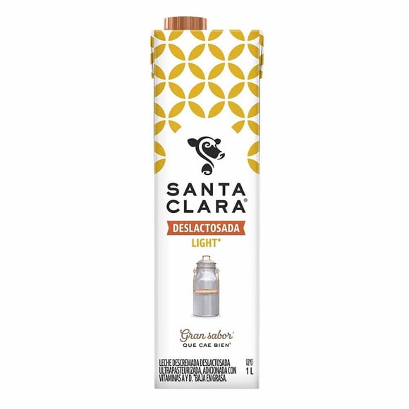 Leche Santa Clara deslactosada light de 1 l