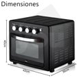 thumbnail image 2 of Horno Eléctrico de Convección YOU Freidora De Aire Y Tostador 32 Litros 230°C 1700W, 2 of 7