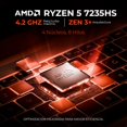 thumbnail image 3 of Laptop Gamer LENOVO LOQ 15ARP9 GeForce RTX 4050 6GB Ryzen 5 7235HS 64GB DDR5 512GB SSD Pantalla 15.6" IPS FHD 144Hz Windows 11 Teclado Ingles, 3 of 6