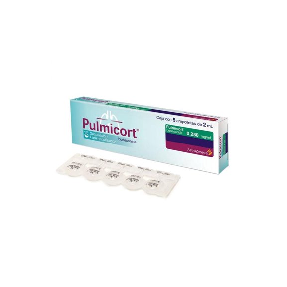 Pulmicort 0.250 mg/ml, suspensión para nebulización 5 ampolletas de 2 ml