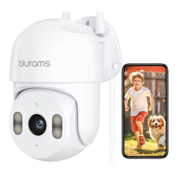 Cámara de Seguridad Blurams 2K Outdoor 360° PTZ Visión Nocturna a Color