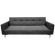 thumbnail image 2 of Sofa Cama Reclinable EL BAZAR STORE Paris Lino Gris Oxford Moderno abotonado, 2 of 7