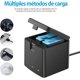 thumbnail image 3 of Baterías PHTEGI Gopro Hero 12/11/10/9 Black 1800mAh con Cargador rápido USB 3 Canales Paquete de 2, 3 of 7
