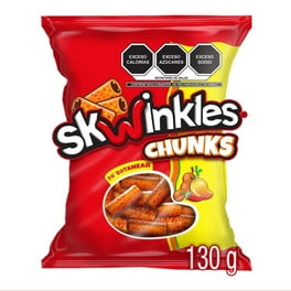 Dulce enchilado Skwinkles chunks tiras sabor mango rellenas de tamarindo 130 g