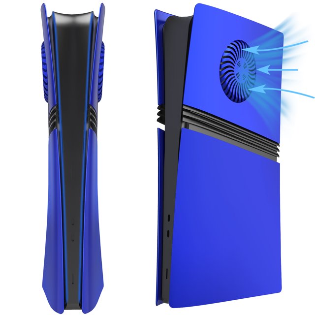 Funda para PS5 Pro con rejillas de ventilación y filtro antipolvo, panel ABS rígido antiarañazos, accesorio para panel lateral, carcasa de repuesto a prueba de golpes