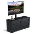 thumbnail image 2 of QinaQin Mueble para TV con soporte ajustable en altura para pantallas de 32 a 80 pulgadas, con 4 cajones y almacenamiento para sala o recámara, 2 of 8