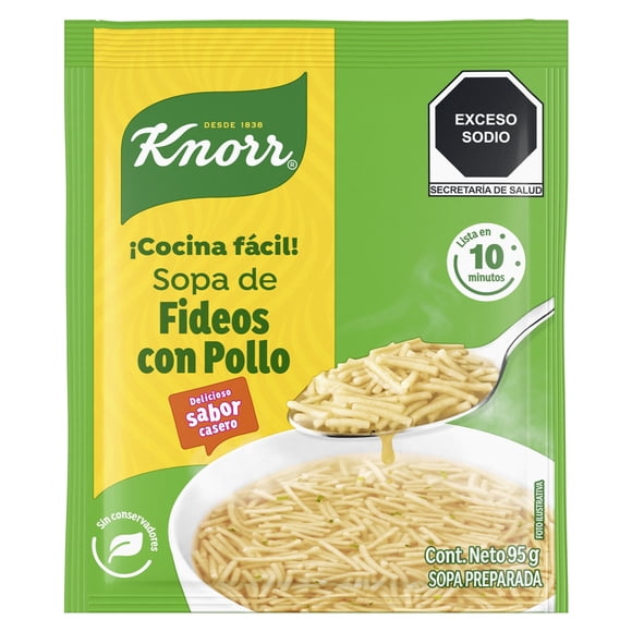 Sopa Knorr fideos con pollo 95 g