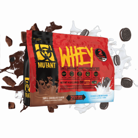 MUTANT WHEY DUAL 4LBS TRIPLE CHOCOLATE & COOKIES AND CREAM