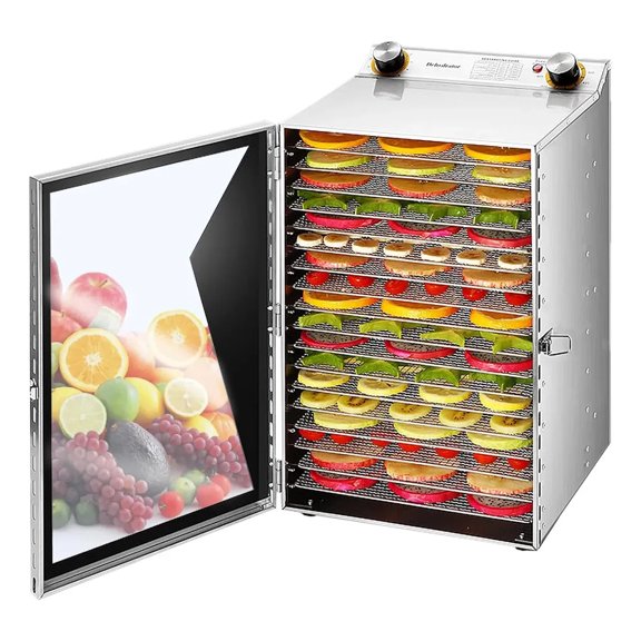 Deshidratador De Alimentos Comercial 18 Bandejas Acero Inox