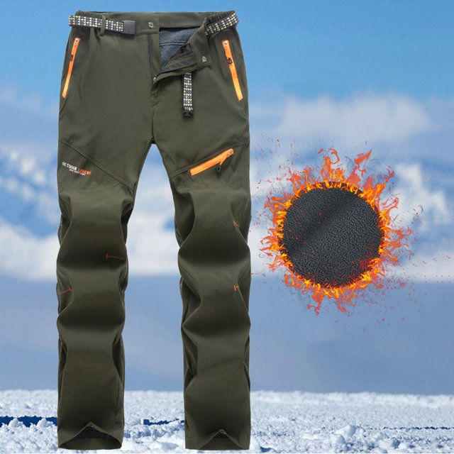 Ceisia Gift Men's Winter Casual Pants - Faddish Solid Patchwork Sports Zipper Pockets Trousers