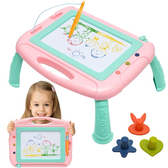 Tablero de dibujo magnético HZZILEY para niñas/niños de 1 a 2 años