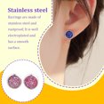 thumbnail image 1 of Minnieouse Pendientes redondos Llamativos Gotas para los oídos Galvanoplastia fina Incrustaciones de diamantes de imitación Espárragos para los oídos Ropa, zapatos y accesorios Miscelánea Rosado, 1 of 6