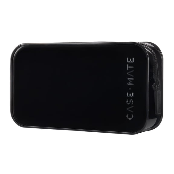 Estuche de Maquillaje Case-Mate 23 × 13 × 6 cm Impermeable Negro Medianoche