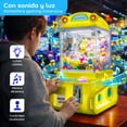 thumbnail image 4 of Maquina Garra Peluches Mini Audiotek Doll Caza Luz Led Sonido Color Amarillo, 4 of 8