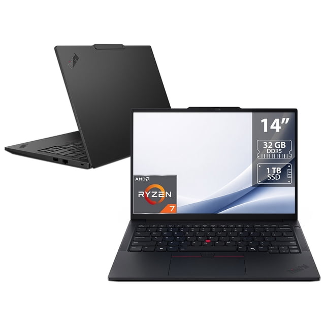 Laptop Lenovo ThinkPad E14 Gen 7: Ryzen 7 250 (hasta 5.1 GHz), Memoria de 32GB DDR5, SSD de 1TB, Pantalla de 14" LED WUXGA (1920 x 1200), Video Radeon Graphics, S.O. Windows 11 Pro.
