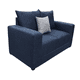 thumbnail image 3 of Love seat El Bazar Store Miami Lino Azul marino 2 plazas, Modular, Moderno, Sala, 3 of 4