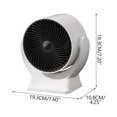 thumbnail image 2 of Calefactor portátil compacto | Calefactor cerámico de 600 W de bajo consumo para oficinas en casa y espacios pequeños | Protección contra sobrecalentamiento y apagado automático | Calefactor, 2 of 6