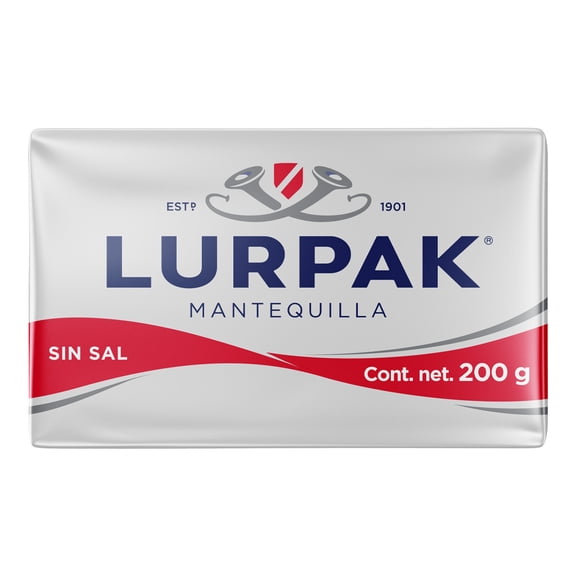 Mantequilla Lurpak   sin sal en barra 200 g