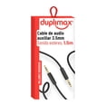 thumbnail image 1 of Cable Auxiliar 3.5 mm DupliMax 1.5 m Negro, 1 of 4