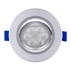 thumbnail image 4 of Estevez Luminario LED dirigible para empotrar en techo con Switch CCT, Modelo Dots CCT, Color Plata, 4 of 10