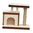 thumbnail image 2 of 1:12 Casa del árbol para gatos Modelo de madera Centro de mascotas Escenas Poste rascador realista para gatos 65 cm x 35 cm x 55 cm, 2 of 8