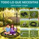 thumbnail image 4 of Columpio para Árbol de 101 cm con Asiento de Red para Niños SereneLife, Adolescentes y Adultos, Tipo Plato, Resistente al Agua, con Cuerda para Colgar, para Interiores y Exteriores, Soporta 272 kg, 4 of 7