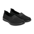 thumbnail image 4 of TENIS FLEXI ESTILO 104932 Mujer Slip-On Tejido Casual Gris negro 22.5, 4 of 6