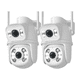thumbnail image 1 of "2pcs Cámara De Seguridad Exterior Wifi Hd 8mp Lab.G Blancas ", 1 of 5